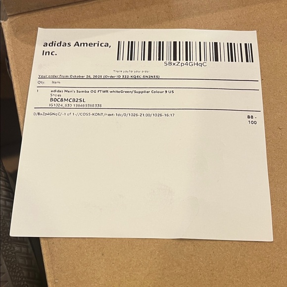 Adidas Samba OG White & Green Shoes Sneakers - New with tags and box 9 - Picture 4 of 8